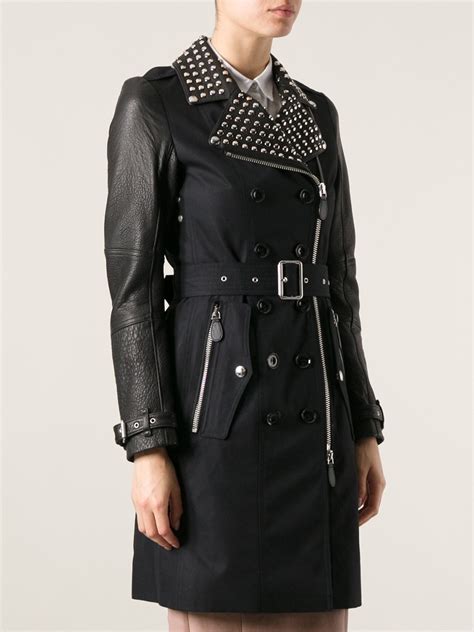 burberry brit black trench coat|authentic Burberry Brit trench coat.